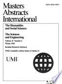 Masters Abstracts International