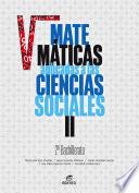 Matemáticas aplicadas a las Ciencias Sociales II 2º Bachillerato (2020)
