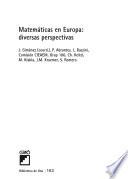 Matemáticas en Europa: diversas perspectivas