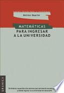 Matemáticas para ingresar a la universidad