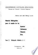 Material bibliográfico para el estudio de los aymaras, callawayas, chipayas, urus