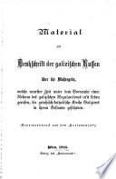 Material zur Denkschrift der galizischen Russen über die Maßregeln