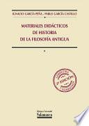 Materiales didácticos de historia filosofía antigua
