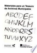 Materiales para un tesauro de archivos municipales