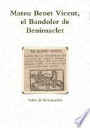 MATEU BENET VICENT, EL BANDOLER DE BENIMACLET