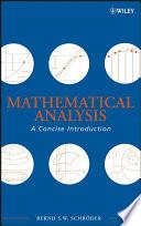 Mathematical Analysis