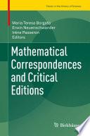 Mathematical Correspondences and Critical Editions
