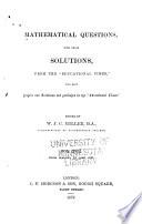 Mathematical Questions and Solutions