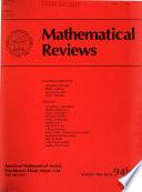 Mathematical Reviews