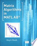 Matrix Algorithms in MATLAB