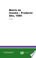 Matriz de Insumo-Producto año, 1980