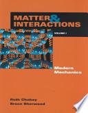 Matter and Interactions I