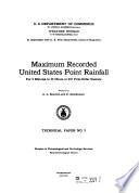 Maximum Recorded United States Point Rainfall