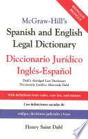 McGraw Hill's Spanish/English Legal Dict (PB)