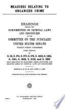 Measures Relating to Organized Crime