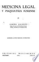 Medicina legal y psiquiatria forense