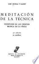 Meditación de la técnica