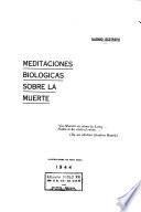 Meditaciones biológicas sobre la muerte