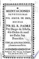 Meditaciones devotissimas del amor de Dios