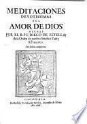 Meditaciones Devotissimas Del Amor De Dios