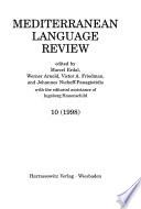 Mediterranean Language Review