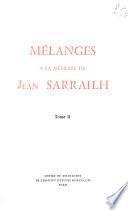 Mélanges à la mémoire de Jean Sarrailh