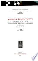Melodie dimenticate
