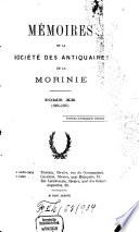 Mémoires de la Société des Antiquaires de la Morinie