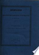 Mémoires de la Société des sciences naturelles de Neuchâtel