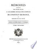 Mémoires présentés par divers savants