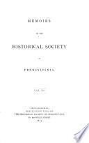Memoirs of the Historical Society of Pennsylvania
