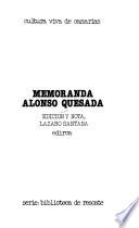 Memoranda Alonso Quesada