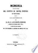 Memoria acerca del estado del Instituto de Segunda Enseñanza de Pontevedra