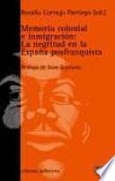 Memoria colonial e inmigración
