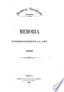 Memoria correspondiente al año de ...