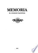 Memoria de el Colegio Nacional