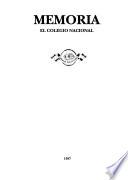 Memoria de el Colegio Nacional