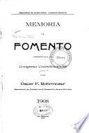 Memoria de fomento, presentada al Congreso
