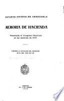 Memoria de Hacienda