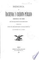 Memoria de hacienda y crédito público