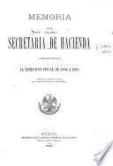Memoria de hacienda y crédito público