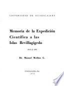 Memoria de la expedición científica a las Islas Revillagigedo