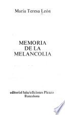 Memoria de la melancolía