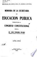Memoria de la Secretaría de Educación Pública