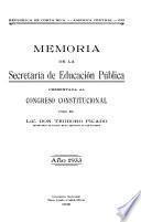 Memoria de la Secretaría de Educación Pública
