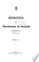 Memoria de la Secretaría de Estado de Hacienda correspondiente al ejercicio ...