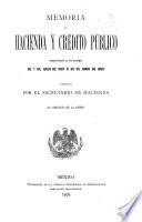 Memoria de la Secretaría de Hacienda y Crédito Público