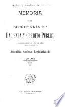 Memoria de la Secretaria de Hacienda y Crédito Público ...