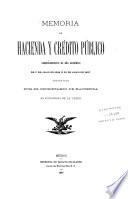 Memoria de la Secretaría de Hacienda y Crédito Público