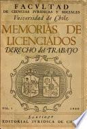 Memoria de Licenciados Derechos del trabajo